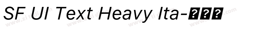 SF UI Text Heavy Ita字体转换 SF UI Text Heavy Ita字体转换